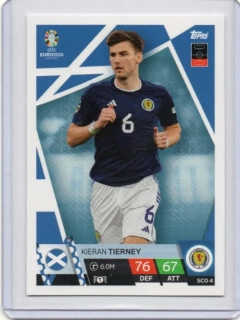 Topps Match Attax EURO 2024 - BASE # SCO 4 Kieran Tierney - Scotland