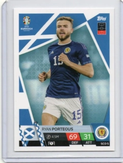 Topps Match Attax EURO 2024 - BASE # SCO 5 Ryan Porteous - Scotland