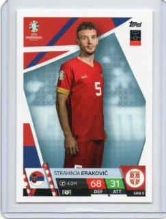 Topps Match Attax EURO 2024 - BASE # SRB 5 Strahinja Erakovič - Serbia
