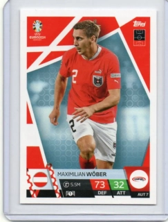 Topps Match Attax EURO 2024 - BASE # AUT 7 Maximilian Wöber - Austria
