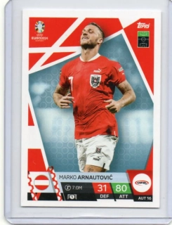 Topps Match Attax EURO 2024 - BASE # AUT 16 Marko Arnautovič - Austria