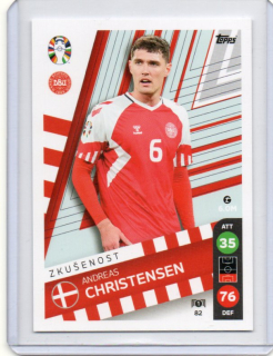 LIDL Topps EURO 2024 # 82 Andreas Christensen - Denmark