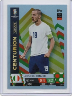  Topps Match Attax EURO 2024 - Centurion Rainbow # CC6 Leonardo Bonucci - Italy