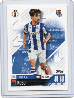 Topps Match Attax UEFA Club 2024-2025 Base # 288 Takefusa KUBO - Real Sociedad de Fútbol
