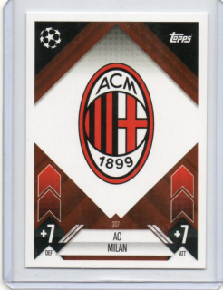 Topps Match Attax UEFA Club 2024-2025 Base # 307 - Team LOGO - AC Milán