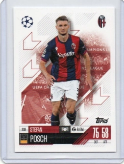 Topps Match Attax UEFA Club 2024-2025 Base # 339 Stefan POSCH - Bologna FC 1909