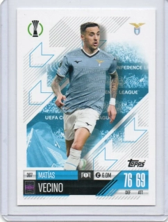 Topps Match Attax UEFA Club 2024-2025 Base # 367 Matías VECINO - SS Lazio