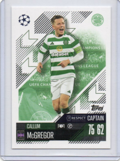 Topps Match Attax UEFA Club 2024-2025 Base CAPTAIN # 374 Callum McGREGOR - Celtic FC