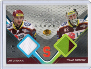 OFS Premium 2011 Double Identical Cards JERSEY 150/500 # J17 Vykoukal Jiří / Pöpperle Tomáš (G) - Sparta