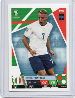 Topps Match Attax EURO 2024 - BASE # ITA 13 Frattesi Davide - Italy