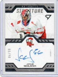 SportZoo ELH 2024-2025 II.série AU Signature LEVEL 1 x/99 # SL1-SD Sedláček Jakub (G) - Olomouc