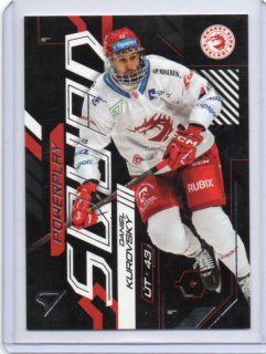 SportZoo ELH 2024-2025 II.série POWER PLAY SQUAD Base # PS-07 Kurovský Daniel - Třinec