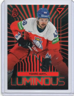 SportZoo Hokejové Česko 2024 LUMINOUS Red # LS-15 Hertl Tomáš