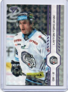 SportZoo ELH 2024-2025 Play Off PUCK Marks # 403 Layton Ford Ahac - Liberec