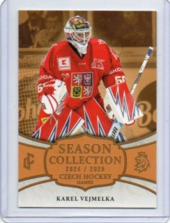 LC Season Collection 2024/2025 s.II CZECH HOCKEY GAMES Gold # CHG-32 Vejmelka Karel (G)