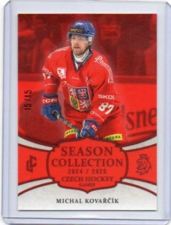 LC Season Collection 2024/2025 s.II CZECH HOCKEY GAMES RED x/15 # CHG-24 Kovařčík Michal