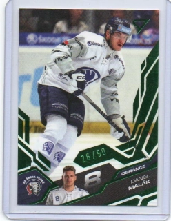 SportZoo ELH 2025-2026 I.série Green x/50 # 166 Malák Daniel - Plzeň
