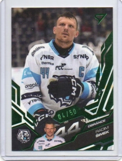SportZoo ELH 2025-2026 I.série Green x/50 # 185 Šimek Radim - Liberec
