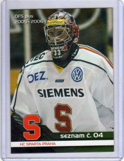 OFS 2005-2006 SEZNAM karet # S04 Schwarz Marek (G) - Sparta