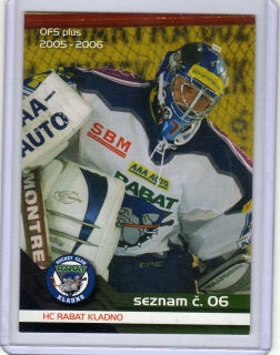 OFS 2005-2006 SEZNAM karet # S06 Orct Zdeněk (G) - Kladno