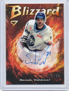 SportZoo ELH 2025-2026 I.série BLIZZARD AU Sign. x/55 # BLS-SV Vigneault Samuel - Kladno