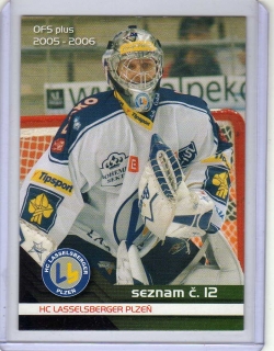 OFS 2005-2006 SEZNAM karet # S12 Jež Petr (G) - Plzeň