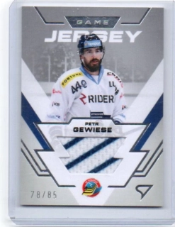 SportZoo ELH 2023-2024 S.II - GAME JERSEY x/85 # GJ-PG Gewiese Petr - Vítkovice