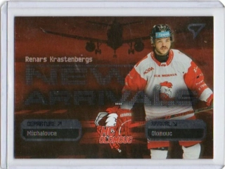 SportZoo ELH 2025-2026 II.série NEW ARRIVALS Base # NA-36 Krastenbergs Renars - Olomouc