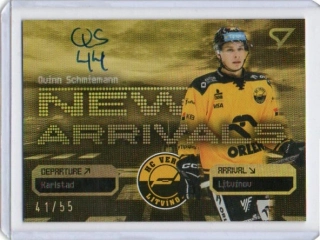 SportZoo ELH 2025-2026 II.série NEW ARRIVALS AU Sign. x/55 # NAS-QS Schmiemann Quinn - Litvínov
