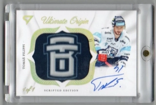 SportZoo ELH 2025-2026 II.série ULTIMATE ORIGIN Scripted Edition AU Sign. 1of1 # UOS-FI Filippi Tomáš - Liberec