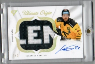 SportZoo ELH 2025-2026 II.série ULTIMATE ORIGIN Scripted Edition AU Sign. 3/3 # UOS-DK Kaše David - Litvínov