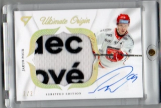 SportZoo ELH 2025-2026 II.série ULTIMATE ORIGIN Scripted Edition AU Sign. 2/2 # UOS-JP Pour Jakub - Hradec Kr.