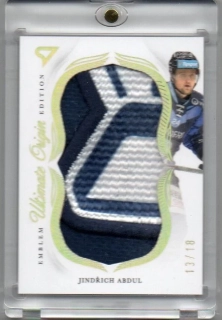 SportZoo ELH 2025-2026 II.série ULTIMATE ORIGIN Scripted Emblem Edition 13/18 # UO-JA Abdul Jindřich - Vítkovice