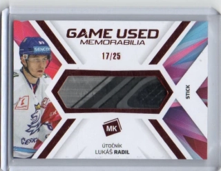 MK 2023 Game Used MEMO STICK x/25 # GUM-17 Radil Lukáš