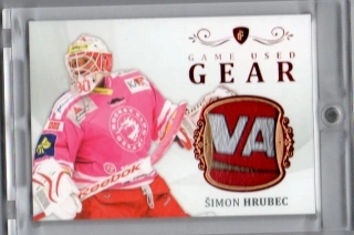 LC Rekordy ELH Game Used GEAR Red x/10 # GUG-10 Hrubec Šimon (G) - Třinec