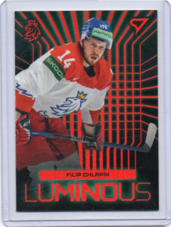 SportZoo Hokejové Česko 2024 LUMINOUS Red # LS-17 Chlapík Filip