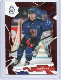 SportZoo Hokejové Česko 2026 RED # 13 Košťálek Jan