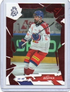SportZoo Hokejové Česko 2026 RED # 19 Ščotka Jan