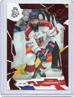 SportZoo Hokejové Česko 2026 RED # 23 Zábranský Libor