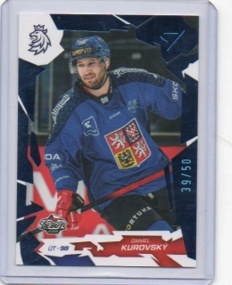 SportZoo Hokejové Česko 2026 BLUE x/50 # 40 Kurovský Daniel