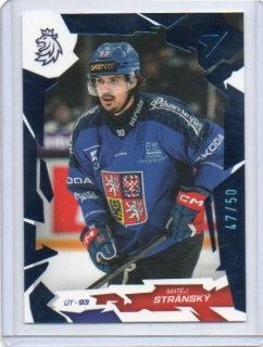 SportZoo Hokejové Česko 2026 BLUE x/50 # 48 Stránský Matěj