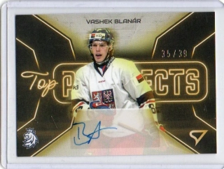 SportZoo Hokejové Česko 2026 TOP PROSPECTS AU Signature x/39 # TPS-VB Blanár Vashek