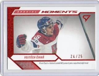 SportZoo Hokejové Česko 2026 SPECIAL MOMENTS RED x/25 # SM-24 Čihař Vojtěch