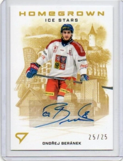 SportZoo Hokejové Česko 2026 HOMEGROWN ICE STARS AU Signature x/25 # HSS-OB Beránek Ondřej