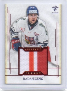 Real Cards 2025-2026 série 1 Authentic JERSEY Red x/9 # AJ-20 Lenc Radan