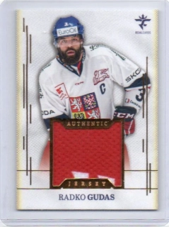 Real Cards 2025-2026 série 1 Authentic JERSEY Gold x/19 # AJ-5 Gudas Radko