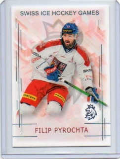 Real Cards 2025-2026 série 1 SWISS HOCKEY GAMES Base # SHG-18 Pyrochta Filip