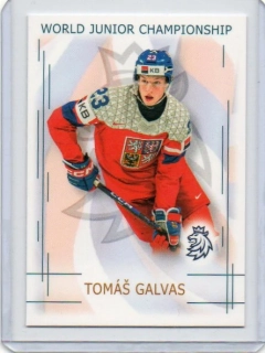 Real Cards 2025-2026 série 1 WORLD JUNIOR CHAMPIONS U20 Base # U20-07 Galvas Tomáš