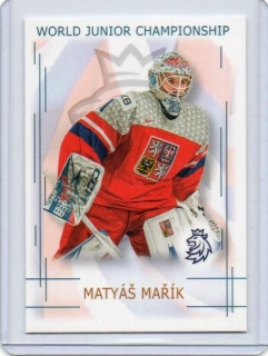 Real Cards 2025-2026 série 1 WORLD JUNIOR CHAMPIONS U20 Base # U20-14 Mařík Matyáš (G)