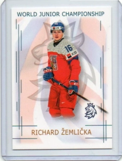 Real Cards 2025-2026 série 1 WORLD JUNIOR CHAMPIONS U20 Base # U20-23 Žemlička Richard